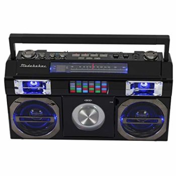 Retro Street Bluetooth Boombox With FM Radio, CD Player