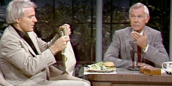Steve Martin Eating Dinner on The Tonight Show in 1980